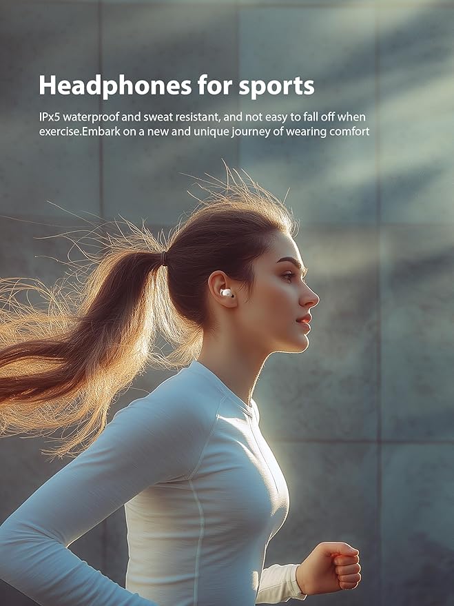 Sleep Headphones, Invisible Sleep Earbuds for Side Sleepers, Mini Noise Blocking Sleep Earphones, Bluetooth 5.3 Tiny Hidden Earbuds for Work,Sleeping, Black
