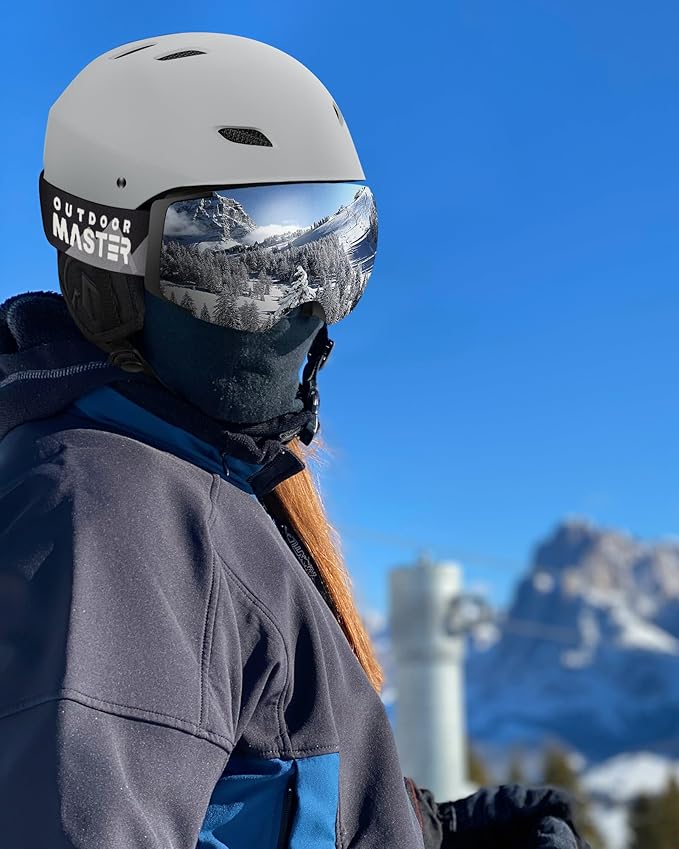 OutdoorMaster Kelvin Ski & Snowboard Helmet Set with Goggles for Men, Women & Youth