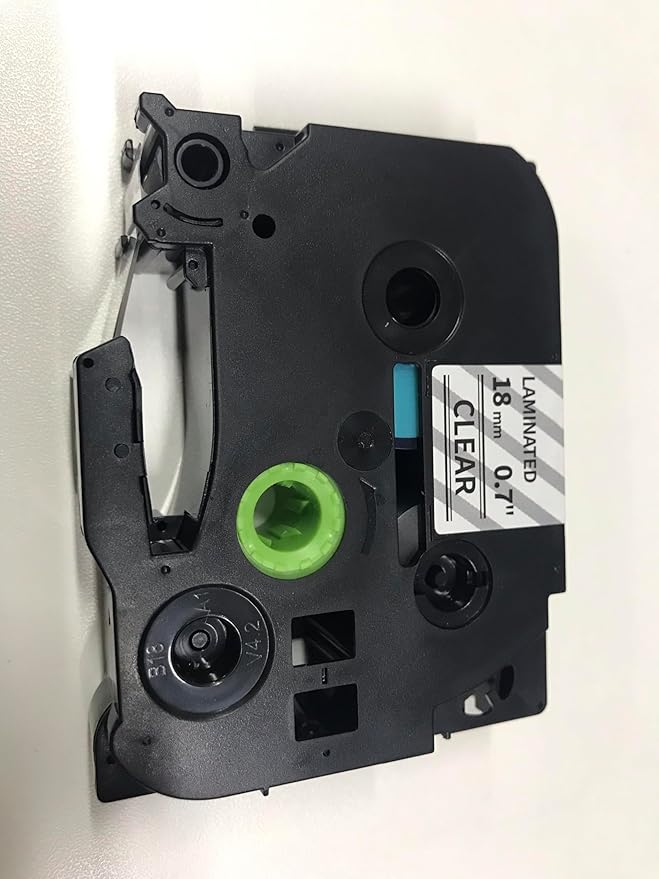 Wonfoucs TZ Tape Black on Clear 18mm 0.7 Laminated Replacement for Brother TZe-141 TZe141 P Touch Label Tape Work with Brother Label Maker PTD600 PT-D610BT PT-D410 PTD400 PT-1830, 3/4 Inch, 4-Pack