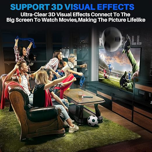 Adoreen 4K HDMI Cable 35 Feet,High Speed 18Gbps Braided HDMI 2.0 Cable Cord,4K@60Hz,2K,1080P,ARC HDR HDCP 3D,Sturdy&Flexible&Untangled&Supreme Texture,Compatible Monitor UHD TV PC PS5 +5 Ties