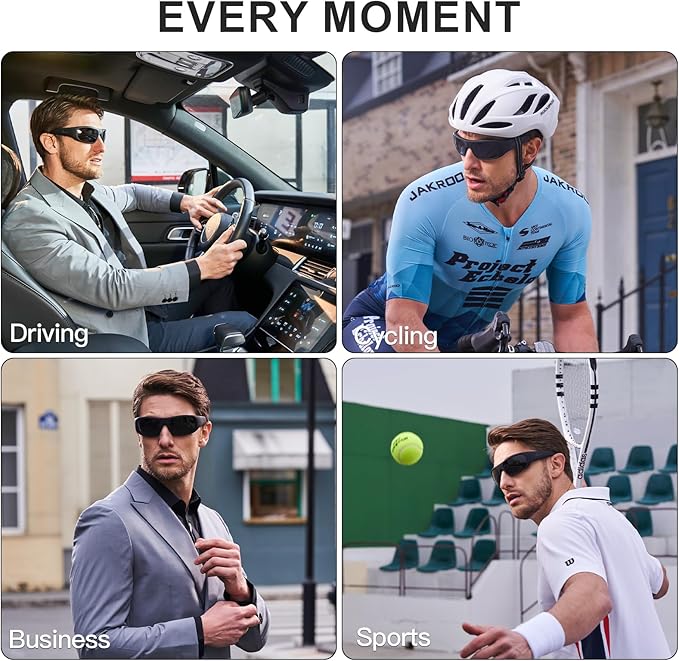 OhO sunshine, Polarized Sunglasses with Bluetooth Speaker, Open Ear Audio, Athletic/Outdoor UV Protection and Voice Control