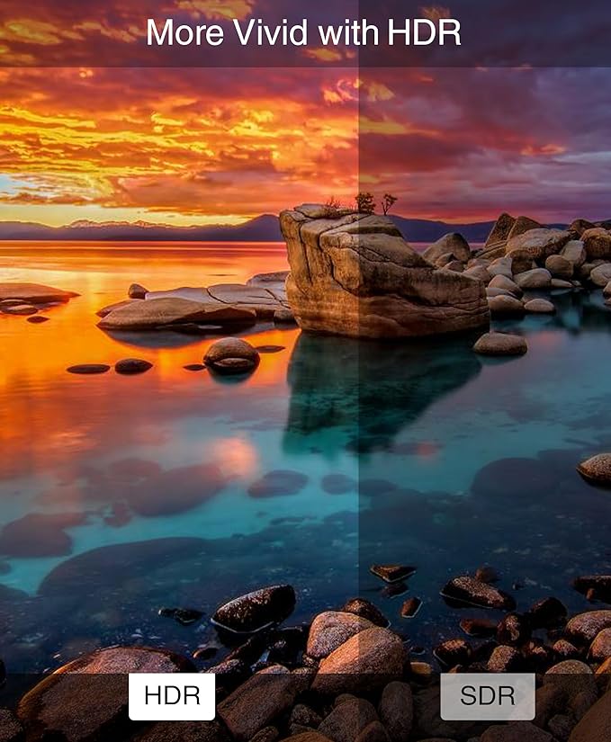 BlueRigger HDMI Cable 8K (10FT - 5Pack, 8K 60Hz HDR, High Speed 48Gbps, HDMI Braided Cord, eArc, HDCP 2.3) - Compatible with PS5, Xbox, Roku, Apple TV, HDTV, Blu-ray, PC
