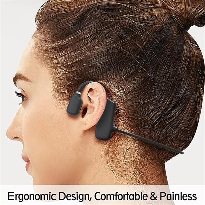 Air Conduction Earphones,3.5mm Wired Headphones, Open top Headphones Compatible with Mobile Phones, Computers, and Tablets
