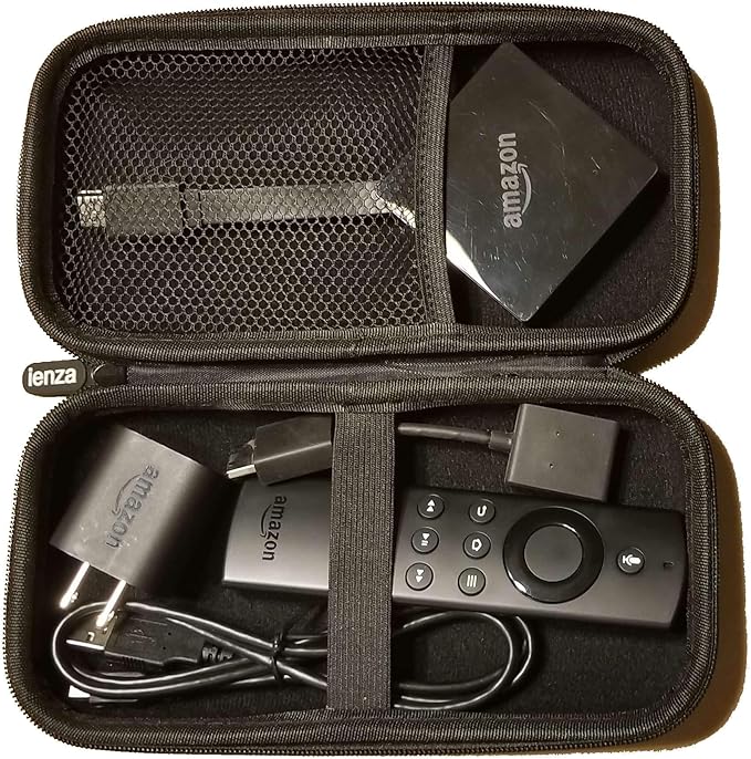ienza Protective Travel Case for FireStickTV, AllNew FireTV4K UltraHD, Chromecast, Roku Streaming Stick and Similar Devices (Case Only)