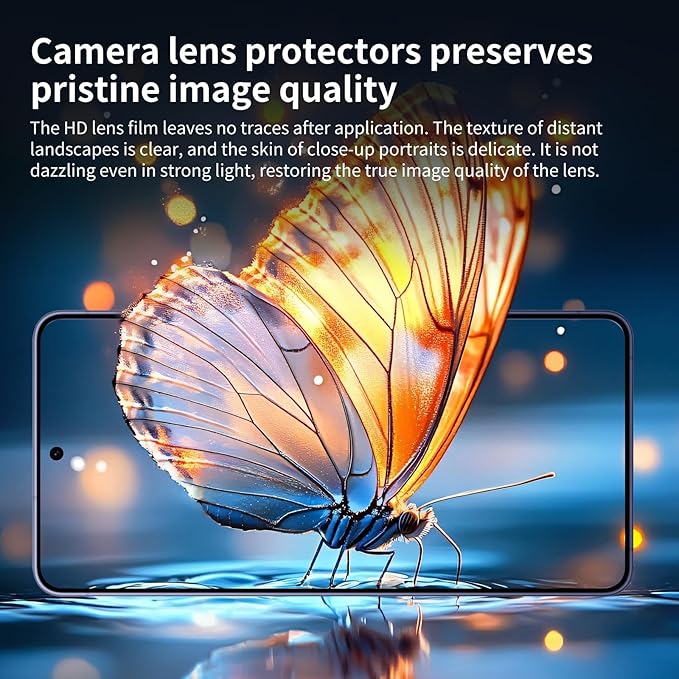 4-Pack Camera Lens Protector for Samsung Galaxy S26 Ultra, 9H Tempered Glass Camera Cover Screen Protector Accessories, HD Clarity, Anti-scratch, Bubble Free, Shockproof Full Protective