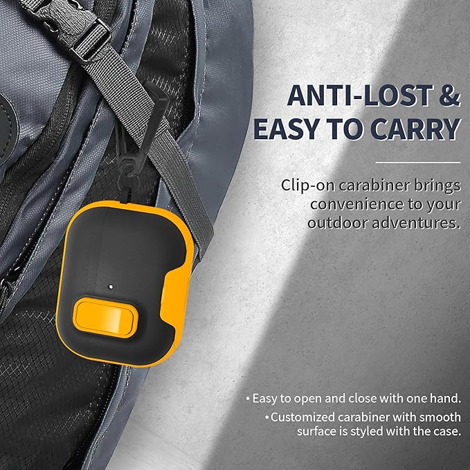 for AirPods Pro 3 Case with Lock,TPU Leather Texture Durability Anti-Lost & Shockproof Protective Cover Accessories with Cleaning Kit in Keychain for Apple AirPod Pro 3 Generation 2025(Yellow/Black)