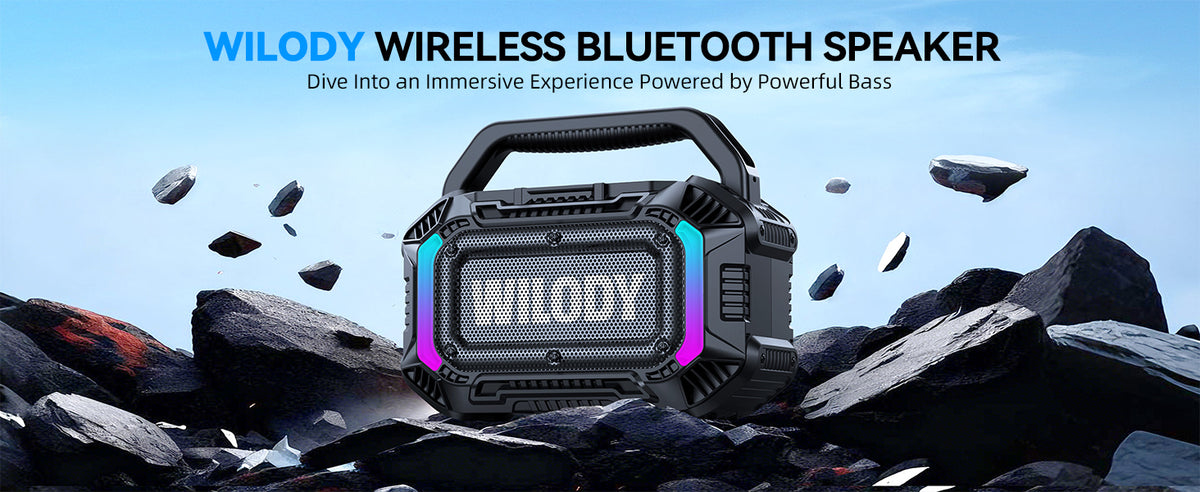 Wilody Speakers Bluetooth Wireless, 100W Loud Outdoo - Image 8
