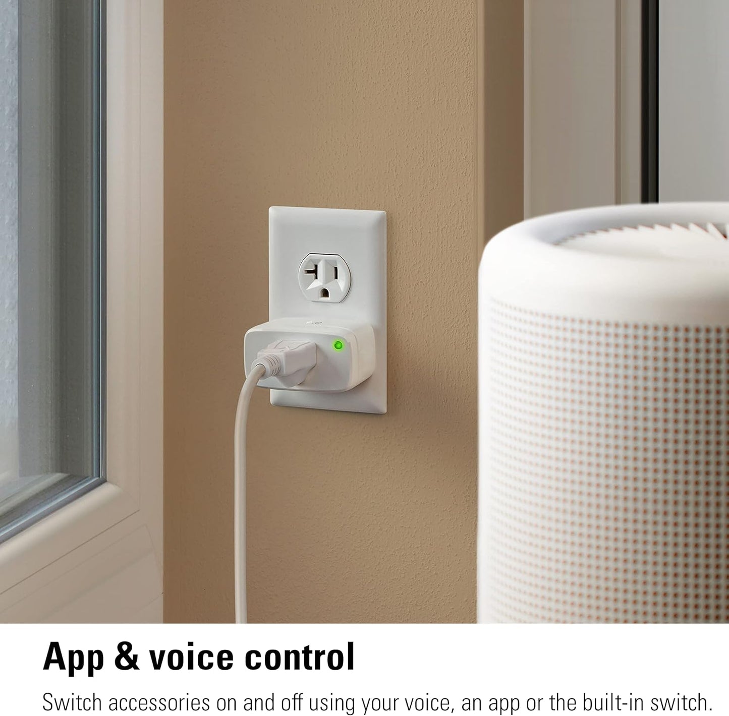 Energy (Matter) - Smart Plug, App and Voice Control, 100% Privacy, Matter Over Thread, Works with Apple Home, Alexa, Google Home, SmartThings