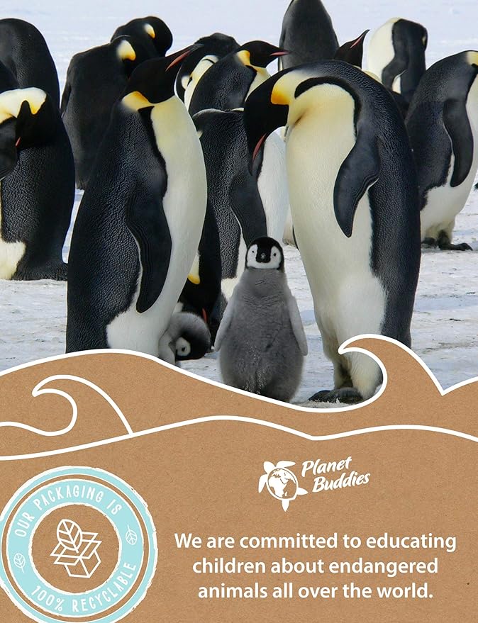 Planet Buddies Penguin Kids Headphones Wireless, On Ear Bluetooth Headphones for Kids with Microphone, 85dB Volume Limiter, Cute Foldable Earphones for Tablets and Phones, Travel, School & Music
