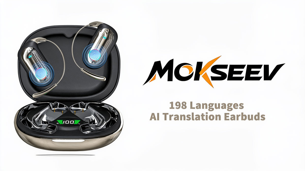 AI Translation Earbuds-198 Languages, Sport Open Ear Translator Earphones