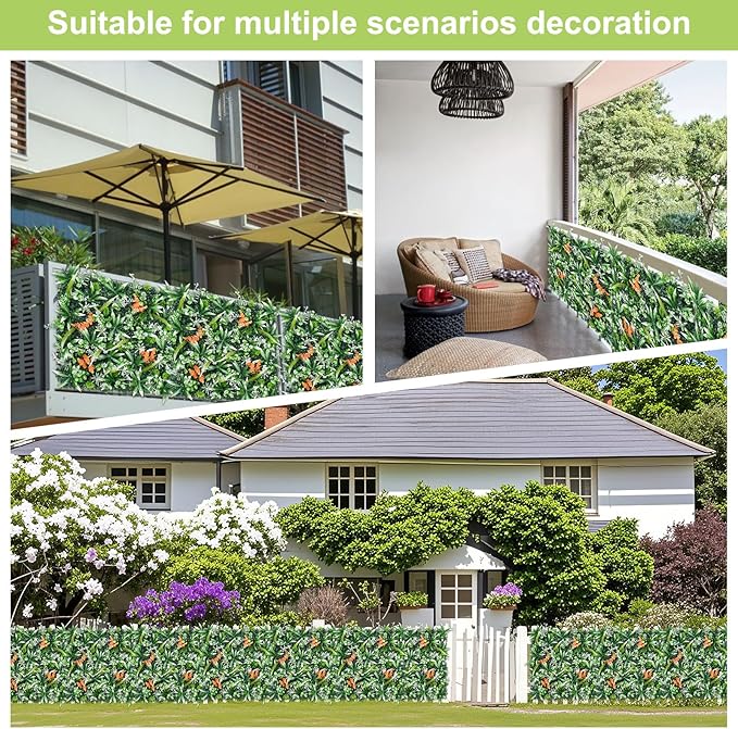 20"X20" Artificial Boxwood Panels, 8PCS Grass Wall Hedge Panels UV-Protected Greenery Privacy Hedge Screen, Grass Backdrop Wall for Indoor Outdoor Patio Balcony, Party Garden Fence Decor