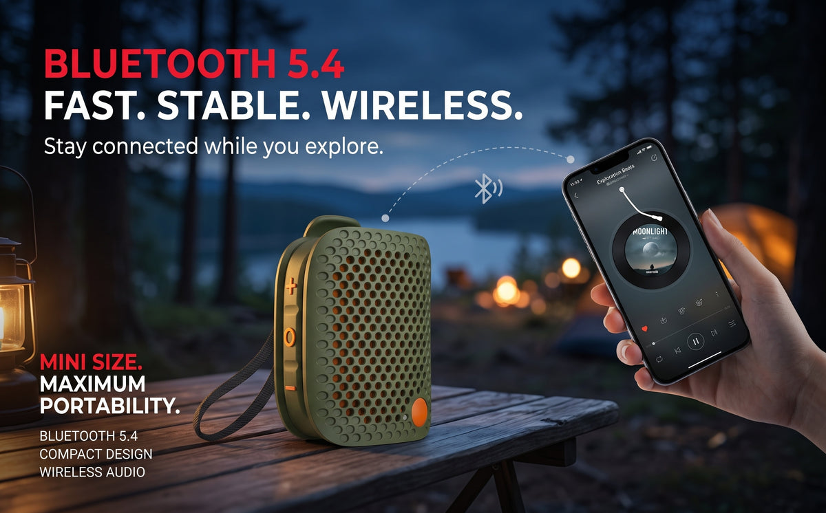 Portable Bluetooth Speaker with Tws Stereo | Small Clip on Bluetooth Speaker IPX7 Waterproof Mini Magnetic Wireless Speaker, Portable Outdoor Bluetooth Speakers, Big Audio and Punc - Image 8