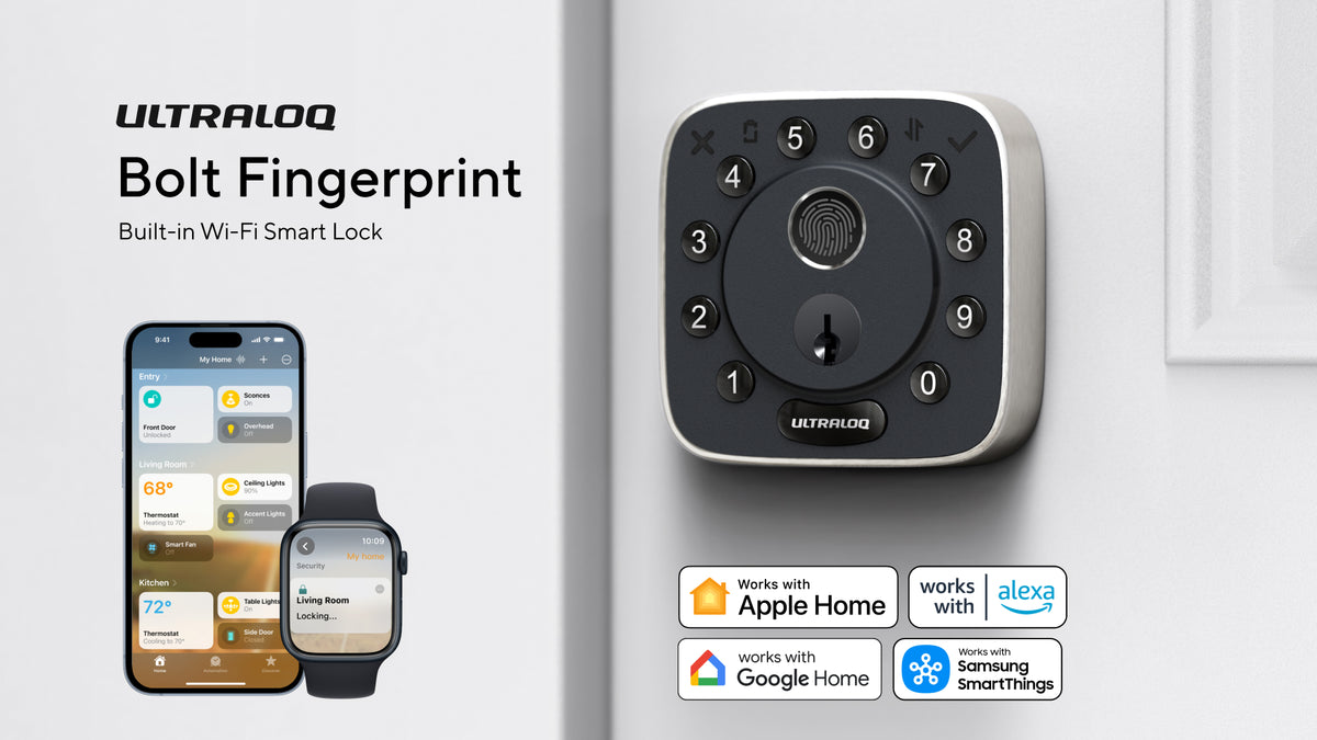 ULTRALOQ Bolt Fingerprint WiFi Smart Lock with Senso - Image 8
