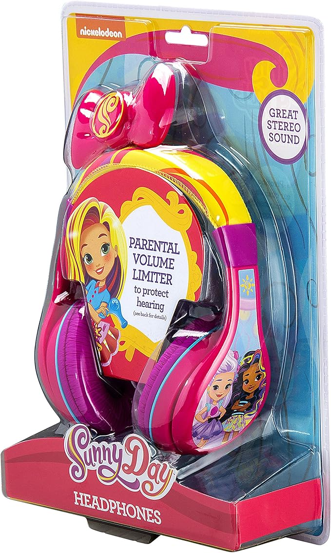 Sunny Day Headphones for Kids with Built in Volume Limiting Feature for Kid Friendly Safe Listening