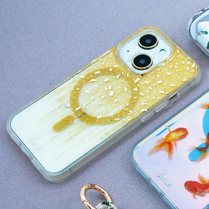Sonix Case for iPhone 15 Plus/iPhone 14 Plus | Compatible with MagSafe | 10ft Drop Tested | Drippin' Gold