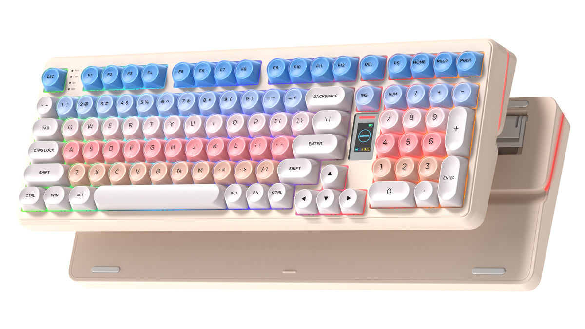 Keymatic WK98 Foundation Mechanical Keyboard, Pink Creamy Gaming Keyboard - Image 8