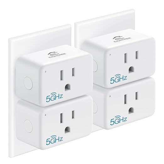 EIGHTREE Mini Smart Plug 5GHz Wi-Fi 15A — compact smart plug for home automation and energy monitoring