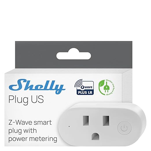 Shelly Wave Z-Wave Smart Plug with power monitoring for home automation and energy control