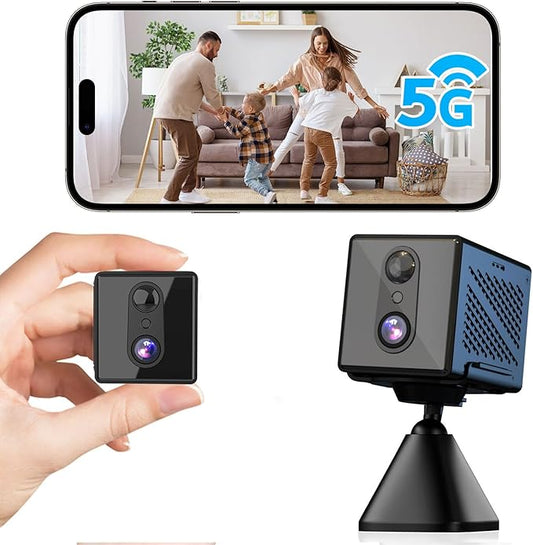 2025 upgraded 4K security camera 5GHz WiFi indoor outdoor night vision motion sensor long battery life wireless surveillance cam