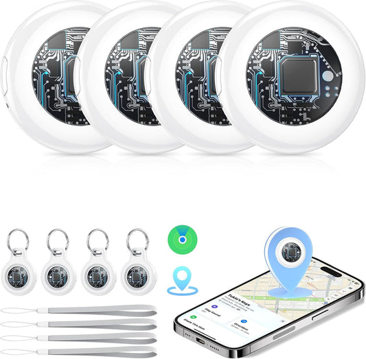 Tukio Bluetooth 5.3 GPS Tracker 4-Pack Apple Find My MFi Certified key finder item locator 2026