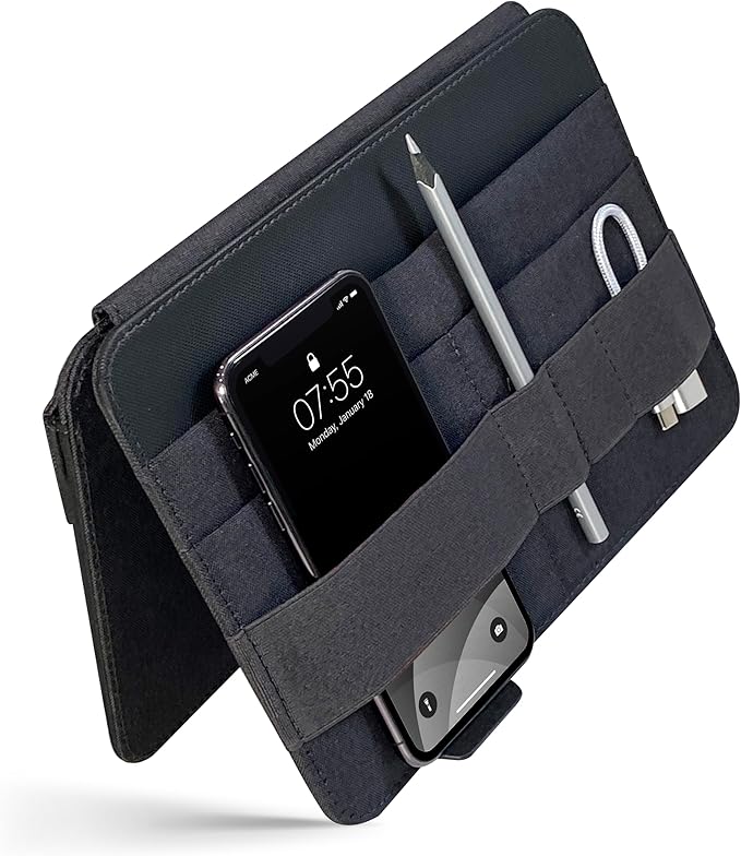 Beblau FOLD PRO Portable Tech Organizer — attachable device pouch and desk sleeve for 13-15 inch laptops, work from home essentials