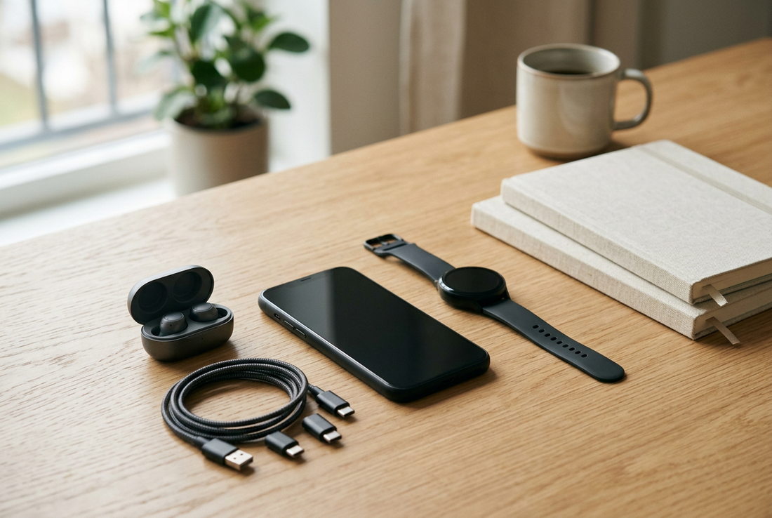 Everyday devices arranged to plan a multi-device charging setup