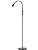 O’Bright Ray – Adjustable LED Beam Floor Lamp, Dimmable and Zoomable Spotlight, Flexible Gooseneck, Reading/Crafting Standing Lamp, Work Table Light, Matte Black