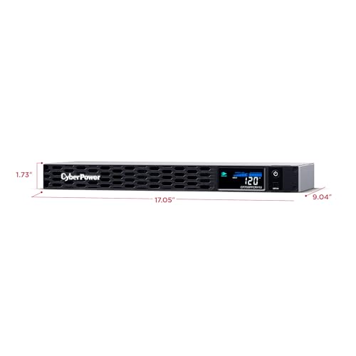 CyberPower CP700PFCRM1U PFC Sinewave UPS Battery Backup and Surge Protector