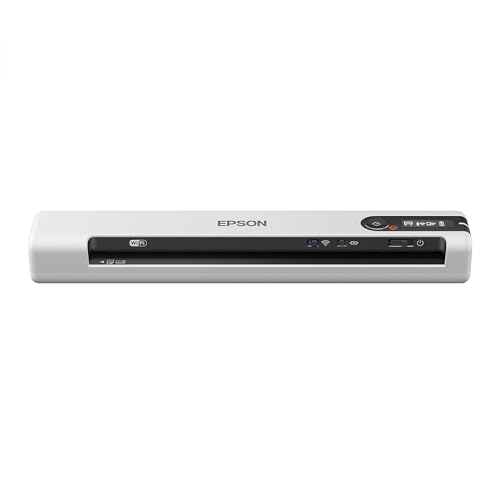 Epson DS-80W Wireless Portable Document Scanner 4-Second Scan Speed