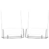 HIIMIEI Brochure and Business Card Holder: Acrylic Flyer Holder 5.5 x 8.5
