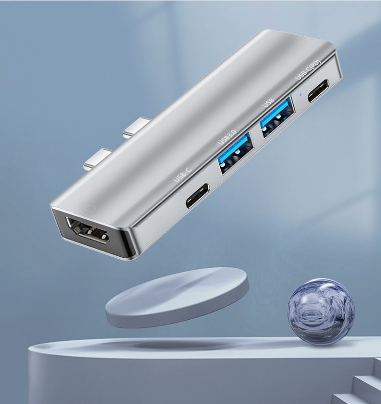 5-in-1 USB-C Hub for MacBook Pro & Air – 4K HDMI, USB 3.0, SD Card, 100W PD
