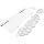 Acrylic Transparent Computer Keyboard Stand with Gel Cloud Keyboard and Mouse Wrist Rest, Ergonomic Tilting 3-in-1 Set, Relieves Painful Typing, for Office/Computer/Laptop/Gaming