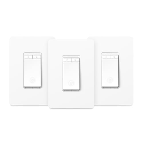 Kasa Smart Dimmer Switch HS220P3, Single Pole, Needs Neutral Wire