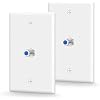 VCE Coax Wall Plate UL Listed, 3GHz Coaxial Cable Outlet, White 2-Pack