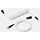 Drop Coiled Keyboard Cable - Black on White