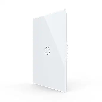 LIVOLO 1 Circle 1 Way Modern Electrical Light Switch Single Pole Wall Switch Touch Light Switch with Led Indicator,No Neutral Wire,White…