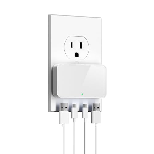 65W USB Wall Charger Block, 4-Port Thin GaN Flat USB C Wall Plug for Home Office & Travel, Fast Charging Brick Adapter for iPhone 17/16 Series, MacBook Pro/Air and More - Image 2