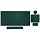 MOSISO Large Gaming Mouse Pad&Massage Keyboard Wrist Rest, Peacock Green