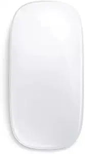 Wireless Multi-Touch Surface Magic Mouse Alternative USB C Rechargeable Bluetooth Mouse Compatible with MacOS/Windows/Linux/Android Laptop Desktop PC Smartphone Tablet (White)