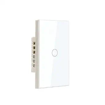 Smart Light Switch,Need Neutral Wire,Single Gang,White 1 Button