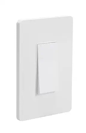3way Zigbee Smart Light Switch, No Neutral Wire Required,Alexa & Google Home Compatible, Wall Mount Single Button, White Youngzuth，Requires Zigbee HUB