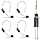 Wireless Microphone System for 4 People,2.4G Wireless Headset Mics and Handheld Mics 2 in 1,Ideal for Speakers,Voice Amplifier,PA System,Teacher,Tour Guides,Fitness Instructor