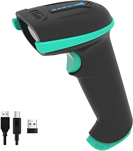 Tera Barcode Scanner with Battery Indicator: 1D Wireless, 5100 Blue