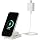 Amazon Basics MagSafe Compatible Wireless Charging Station, 25W Max. Fast Charging Qi2.2 Certified 2-in-1 Charger, Foldable Stand for iPhone 17/16/15/14/13/12 & AirPods, with 45W Max. Adapter, White