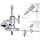 2" Centre Jaw Matthellini Clamp Grip Head with 5/8" Stud- Studio-Grade Mounting for Lights, Cameras, Diffusion,C Stand, Light Stand, LED Video Light & Softbox