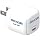 Megacom Gan Charger 30W USB-C Power Adapter, Foldable PD3.0/PPS/QC3.0 Fast Wall Charger Compatible with Smartphones, Tablets, and All USB Type-C Devices (White)