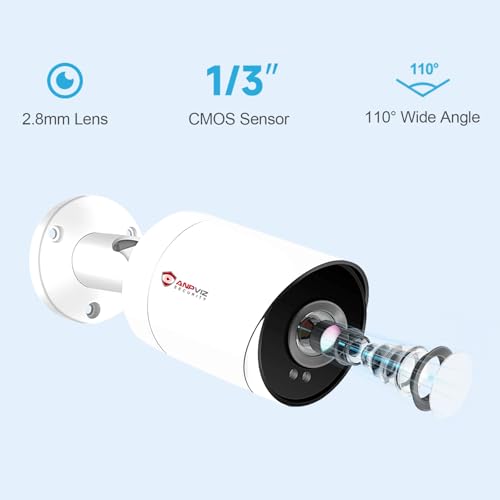 Anpviz 4K POE Camera Outdoor, 8MP Bullet POE IP Came | Smart Home - Image 6