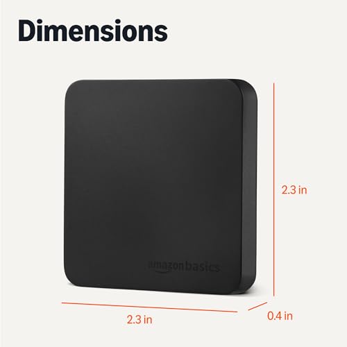 Amazon Basics Portable External SSD, 2TB, 2000MB/s Speeds, USB 3.2 Gen 2, IP65 Water & Dust Resistant, Black