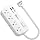 OKLEEIC Short Extension Cord 1 ft - Flat Plug Power Strip Surge Protetor