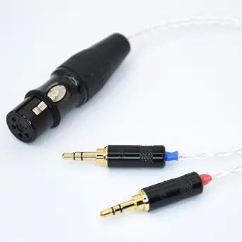 2X 3.5mm Male to 4-pin XLR Female Dual 3.5mm Headphone Cable for Sony PHA-3 Pono Player Headphone Audio Adapter